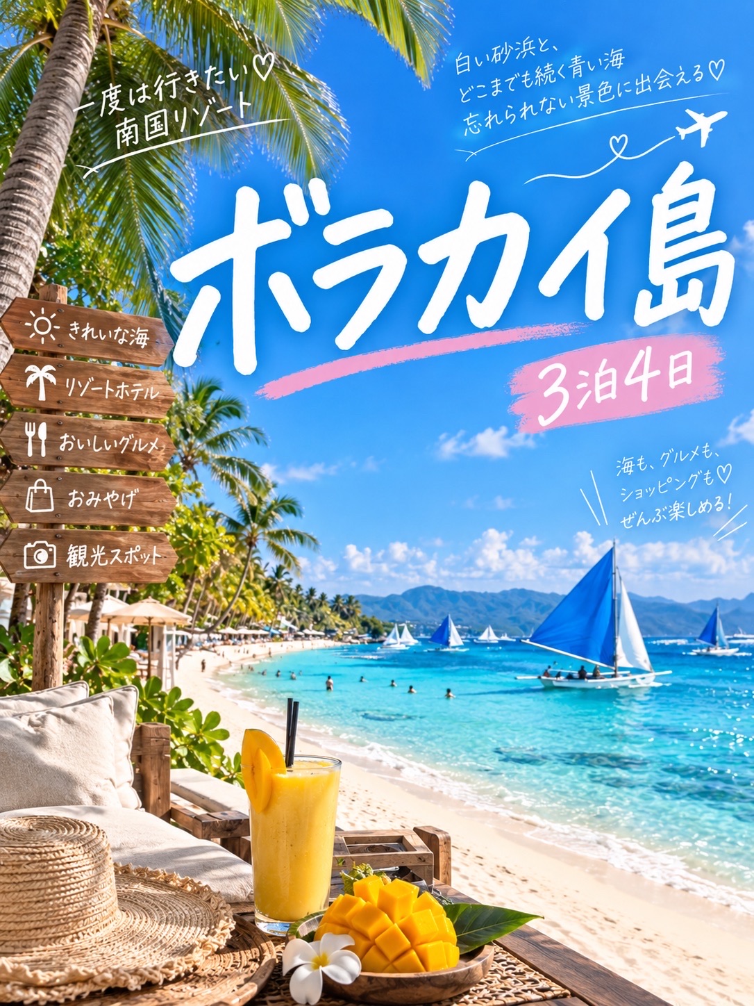 Một chuyến đi đến thiên đường ở Philippines ♡ 4 ngày tuyệt vời nhất trên đảo Boracay