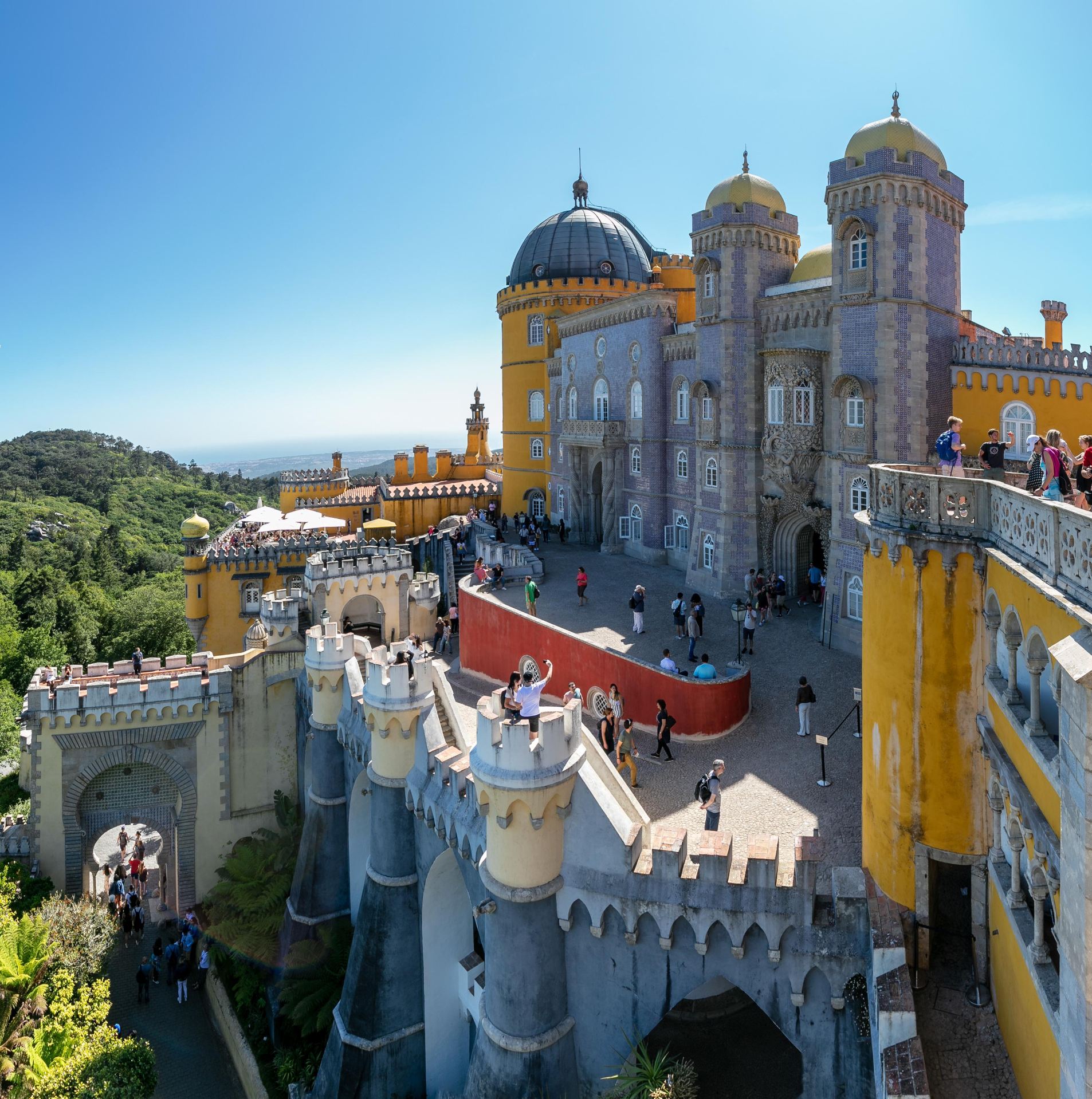 Navigating National Palace of Pena: Romanticist Architecture, Forest Ridges!