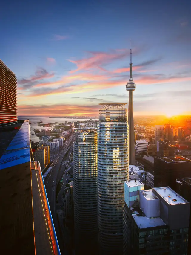 The serene breath of Toronto in the violet dawn