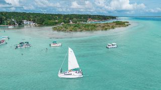 Sailing, Lagoon Views, Jungle Cabanas, and Los Rápidos in Bacalar