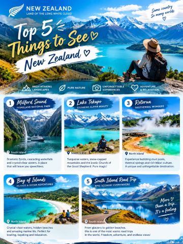 🇳🇿✨ NEW ZEALAND — THE COUNTRY THAT DOESN’T FEEL REAL! 🏔️💙