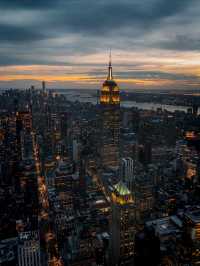 Overlooking New York.