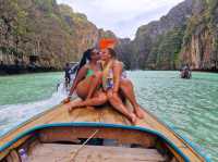 Long tail boat in Phi Phi Island 