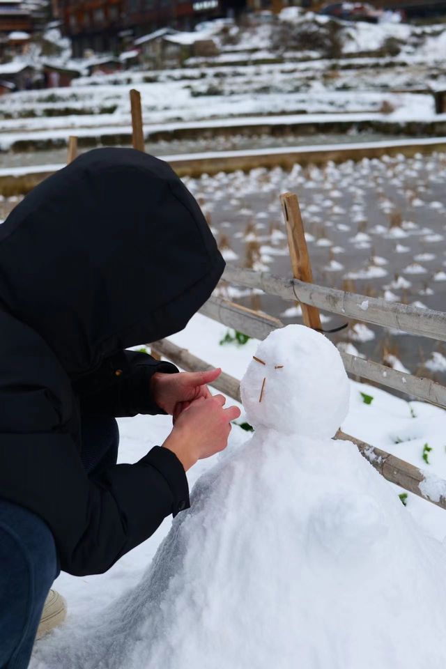 州小土豆邀請你來千戶苗寨看雪景】