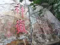 煙雨急行登嵩山