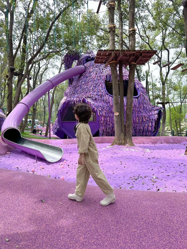 武漢森林裡藏著“迪士尼”般的兒童樂園