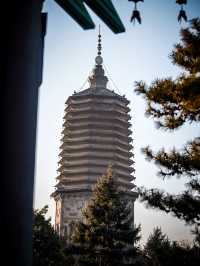 遼寧遼陽廣佑寺美麗景區。