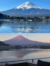 一泊二食搭配泡湯欣賞富士山山景，還有免費巴士接送。