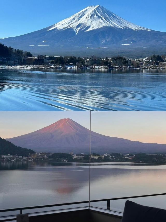 一泊二食搭配泡湯欣賞富士山山景，還有免費巴士接送。