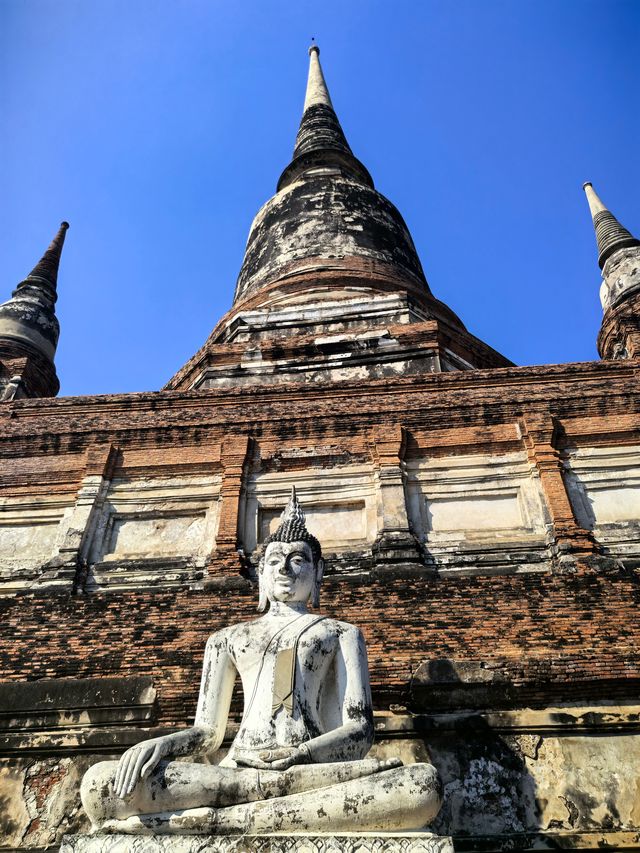 免簽泰國，大城府的亞柴蒙考寺。