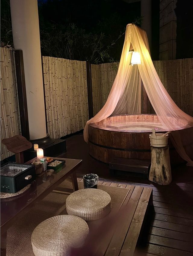 冬天同私湯真係絕配…呢間酒店真係太了解情侶啦！
