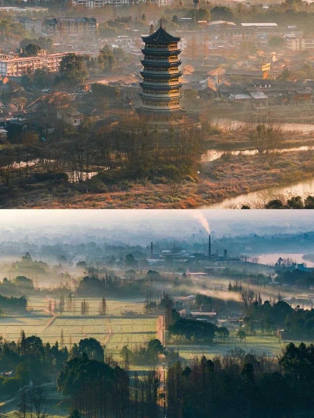 成都周邊，被這個千年古鎮震撼了！