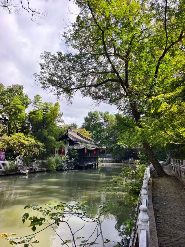 藍天白雲下，紅橋周邊風景美出圈！