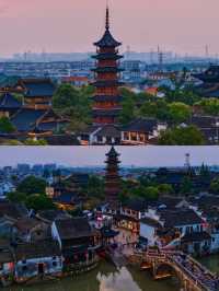秦風塔,千燈古鎮的明珠