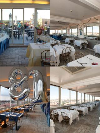 **Title: Rome | Hotel Marcella Royal, the rooftop garden is truly romantic!**  
Hotel: Hotel Marcella Royal - Rooftop Garden  
