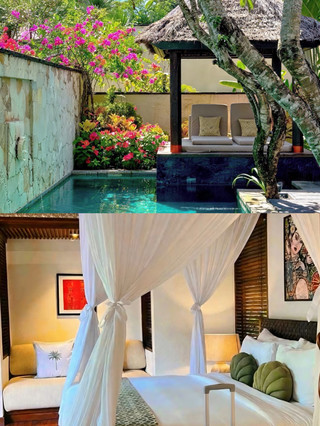 Saya menginap di vila termewah selama liburan saya di Bali!