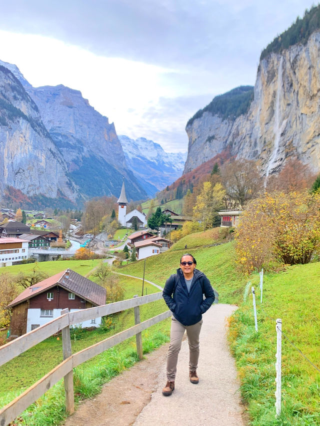 Hidden paradise behind Switzerland mountains