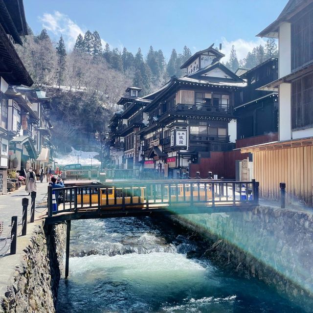 【山形県/銀山温泉(日帰り温泉)瀧見館、酒茶房クリエ】