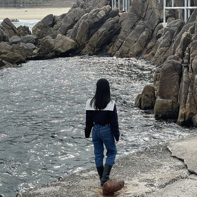 맑고 깨끗한 동해 바다를 한눈에 볼 수 있는 양양 하도대 전망대 🐠