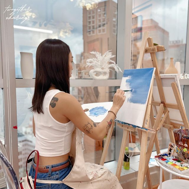 心思思一試Art jamming／上環海景畫室／偶爾的藝術氣息讓人充滿電！
