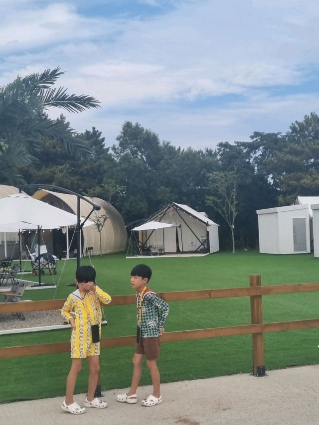 호텔식 서비스가 제공되는 글램핑장