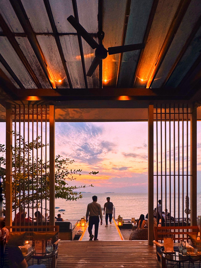 🇹🇭 觀看芭堤雅黃昏日落最佳位置🌅 一面無際大海景 清新cafe
