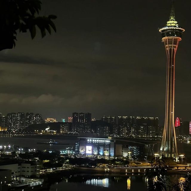 Fireworks and Night view macau peninsula 