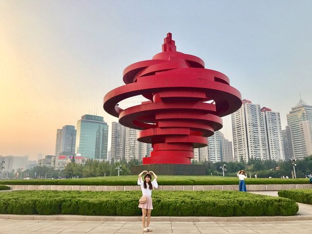 칭다오의 랜드마크 5.4광장 ❤(五四广场) ️
