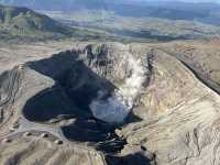 壯麗阿蘇火山口景色，嘆為觀止