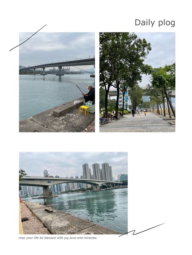 「青衣海濱長廊：舒適環境，適合散步和跑步」