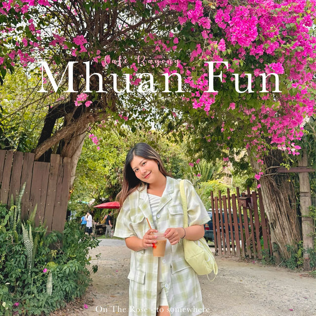 MhuanFun 🌸 คาเฟ่ริมน้ำสุดชิล #เปิดใหม่ #บ้านฉางระ