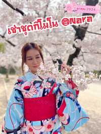 เช่าชุดกิโมโนถ่ายรูปกับซากุระ @Nara Park
