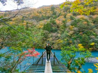 Shizuoka's Hidden Gem! The Dream Suspension Bridge of Sumata Gorge.