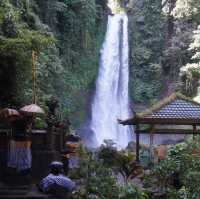 Stunning waterfall in Bali