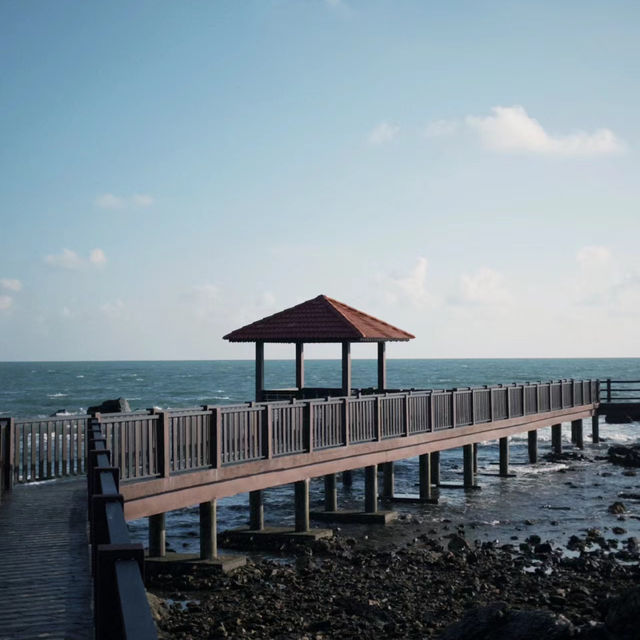 「新加坡北岸海濱」廣闊海景、細膩沙灘