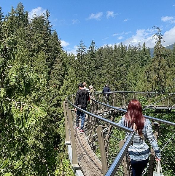 North Vancouver에 자연경관이 멋진 공원Capilano suspension Bridge Park