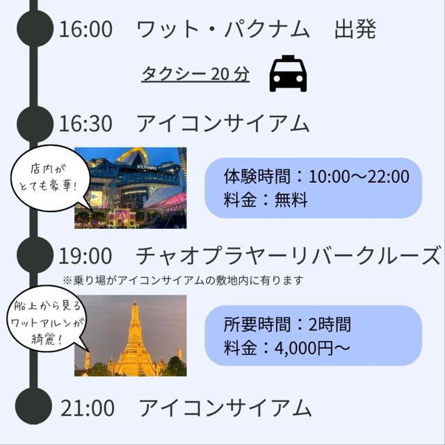 【バンコク】初心者向け！定番旅行プラン
