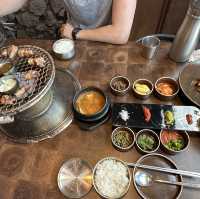 韓国/チェジュ島🍊日韓夫婦がオススメ🍊チェジュ島맛집黒豚焼肉🩵
