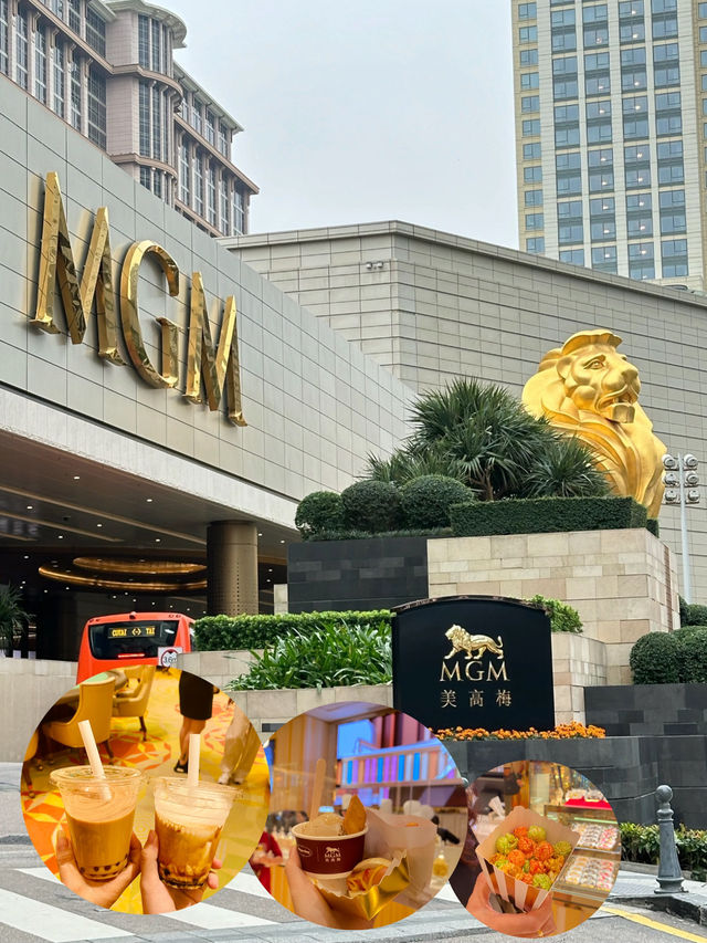 Surprise in MGM Macau 🦁🇲🇴 Free food & drink!