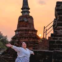 จุดชมพระอาทิตย์ พระปรางค์ วัดราชฯ อยุธยา 