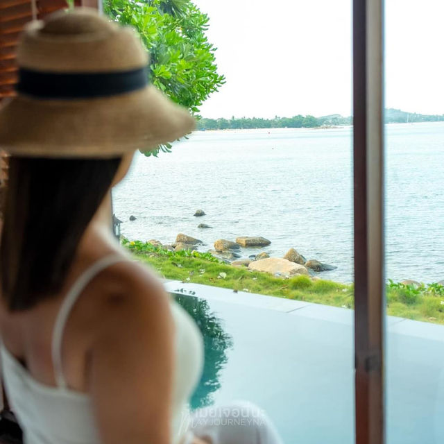 🏖️วิลล่าริมทะเลสมุย มีสระส่วนตัว ใกล้ถนนที่สวยฮอต