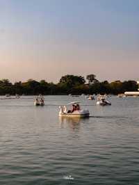 พาไปปั่นเรือเป็ด ชมพระอาทิตย์ตกที่สวนหลวง ร9 🌳