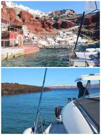 【ギリシャ】サントリーニ島をエーゲ海から臨む＊エーゲ海クルーズツアー＊