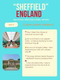 Sheffield itinerary ✈️