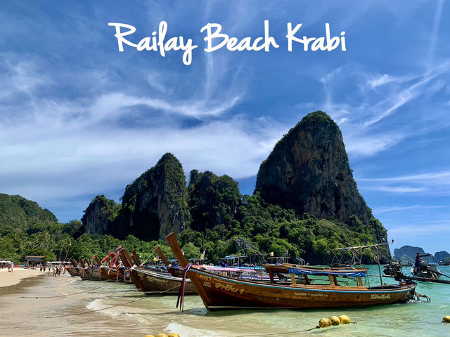 หาดไร่เลย์ กระบี่:หาดสวย ทะเลใส มีภูเขาใหญ่โอบล้อม