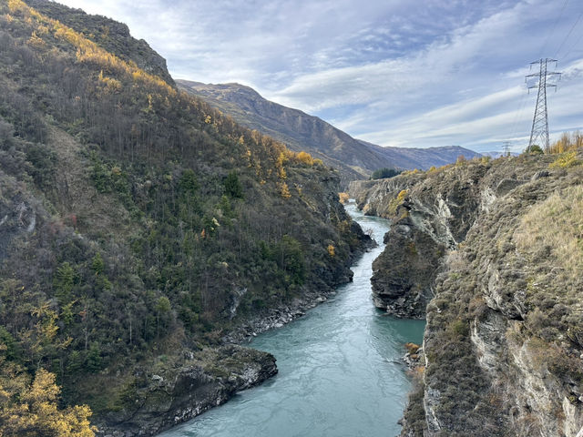 Awesome view from the Kawarau Suspension Bridge