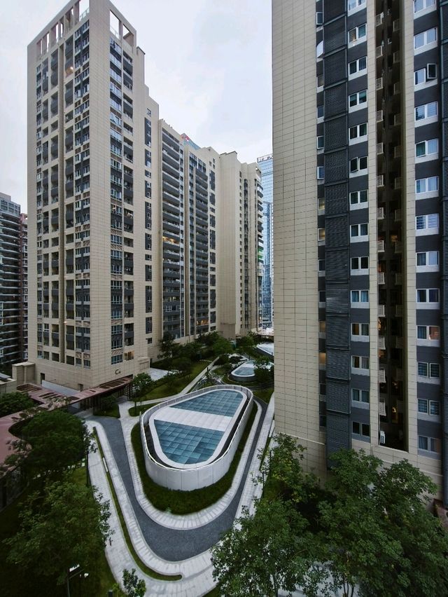 擁有高空景觀的酒店式公寓