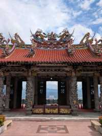 Serene views of Taipei from Bishanyan Temple