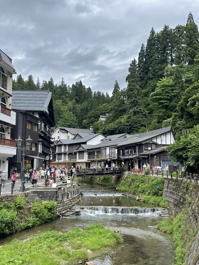 夏天的銀山溫泉也是很有特色的