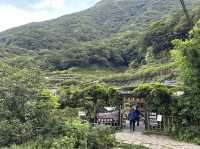 草山觀瀑吊橋。猴崁圳古道